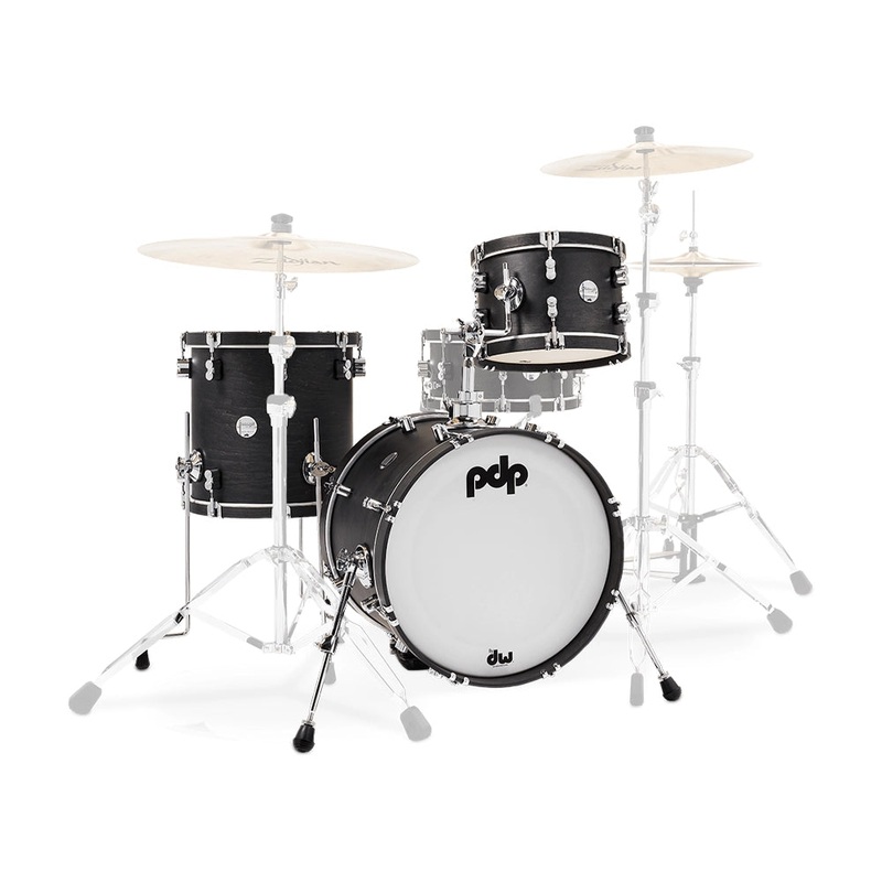 PDP Concept Maple Classic Bop 3-Piece Shell Pack – Ebony