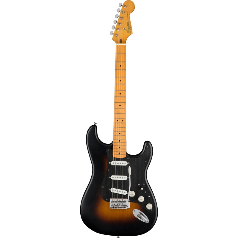 Squier 40th Anniversary Stratocaster Electric Guitar – Satin Wide 2-Color Sunburst