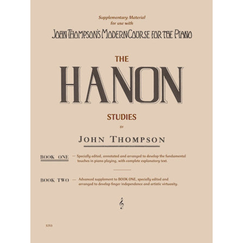 The Hanon Studies By John Thompson  Book 1