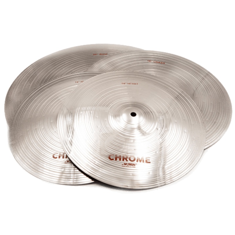 Wuhan 457 Chrome Cymbal Set – 14 Hi-Hats, 16 Crash & 20 Ride