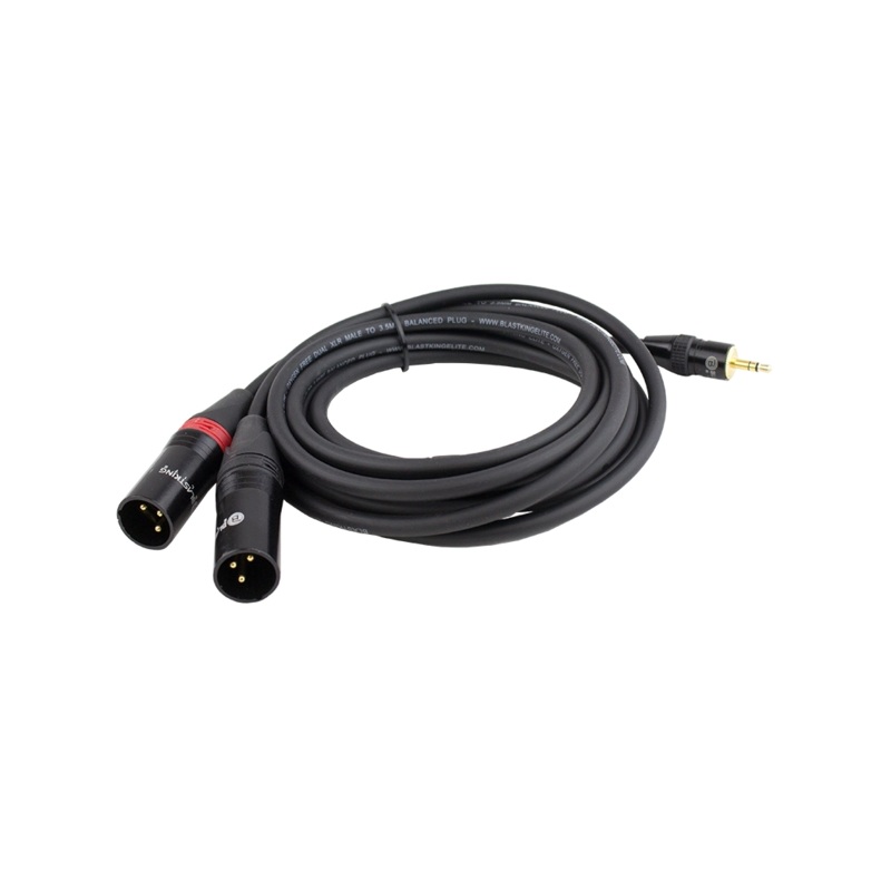 Blastking 25 ft Dual XLR Male to 1/8 Balanced Plug Cable  C2XLRM35B