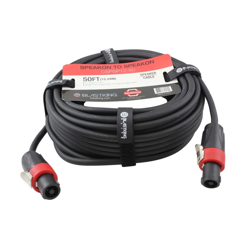 Blastking CSPSP12-50 Speakon to Speakon Cable 50 Ft