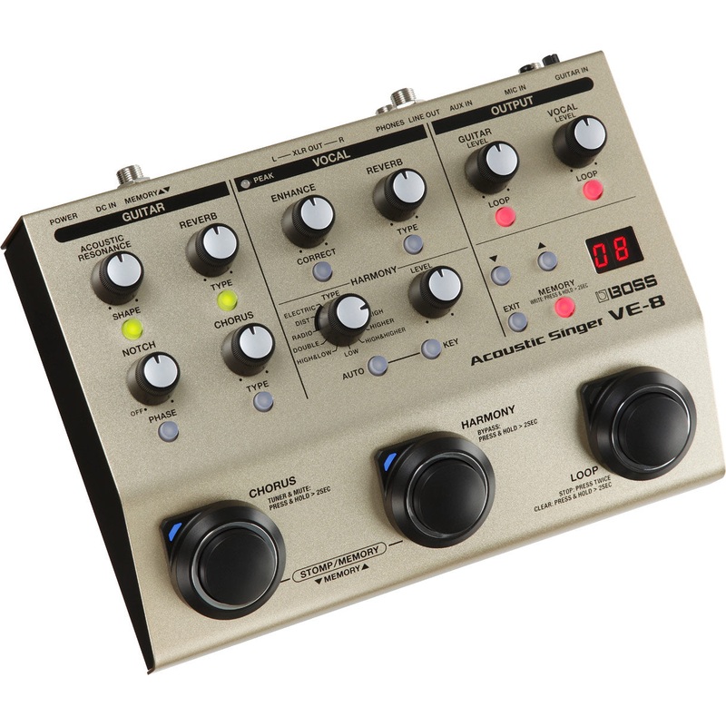 Boss VE-8 Acoustic Singer Effects Processor Pedal