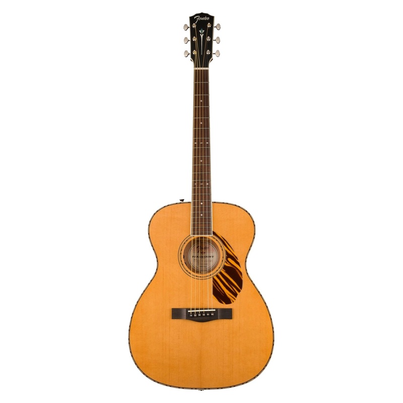Fender Paramount PO-220E Orchestra Acoustic-Electric Guitar – Natural