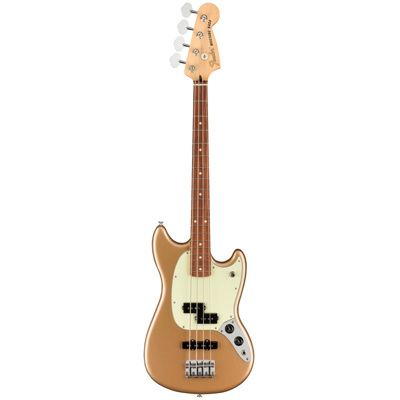 Fender Player Mustang Bass PJ Electric Bass – Firemist Gold