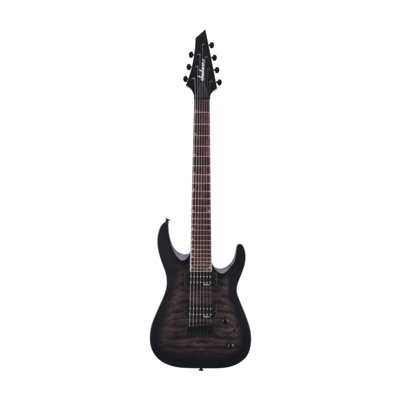 Jackson Js Series Dinky Arch Top JS22Q-7 Dka Ht 7-String Electric Guitar – Transparent Black Burst