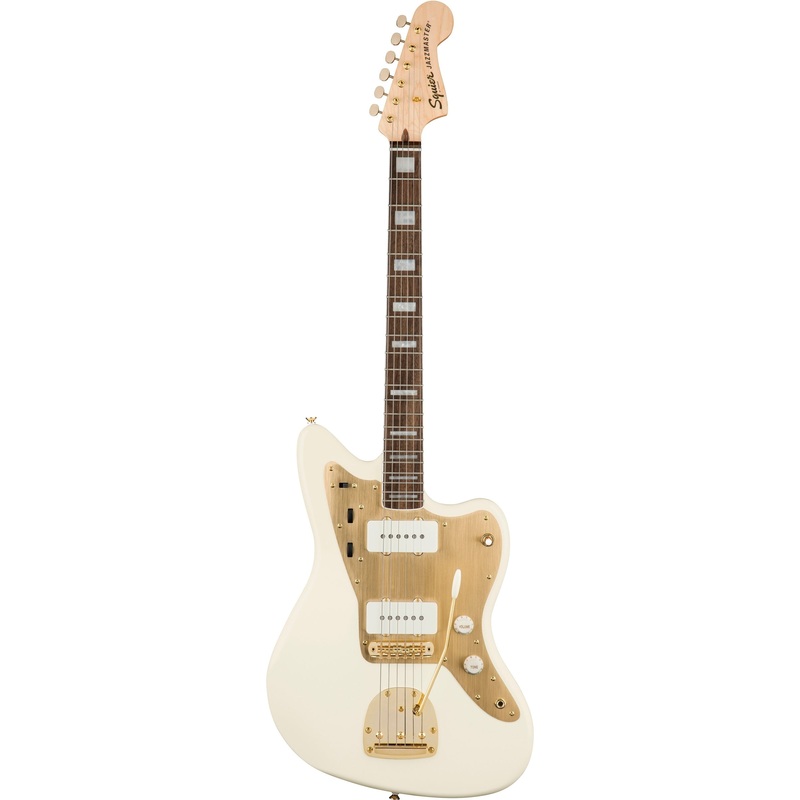 Squier 40th Anniversary Gold Edition Jazzmaster – Olympic White