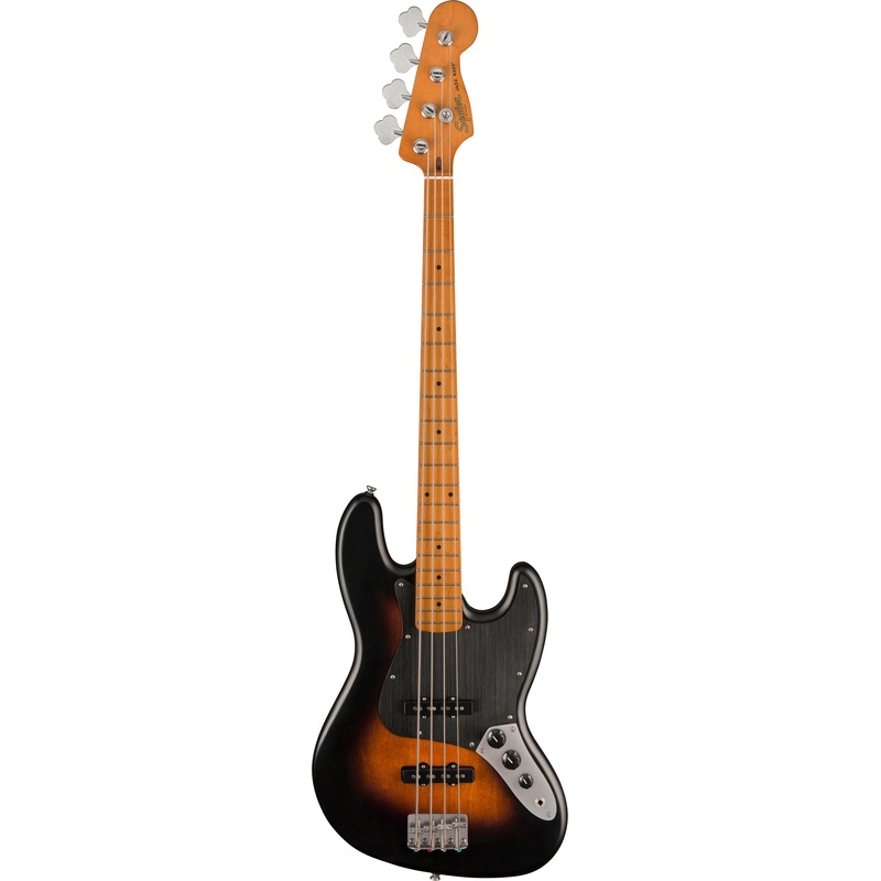 Squier 40th Anniversary Vintage Edition Jazz Bass Guitar  – Satin 2-Color Sunburst