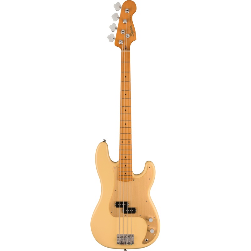 Squier 40th Anniversary Vintage Edition Precision Electric Bass Guitar – Satin Vintage Blonde