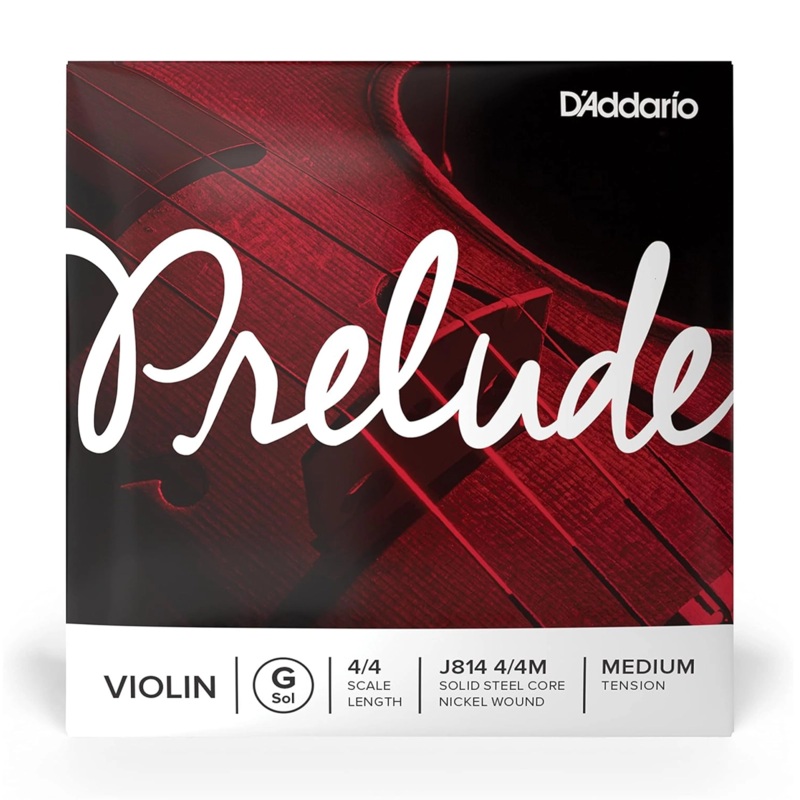 D’Addario Prelude Violin Single G String, 4/4 Scale, Medium Tension
