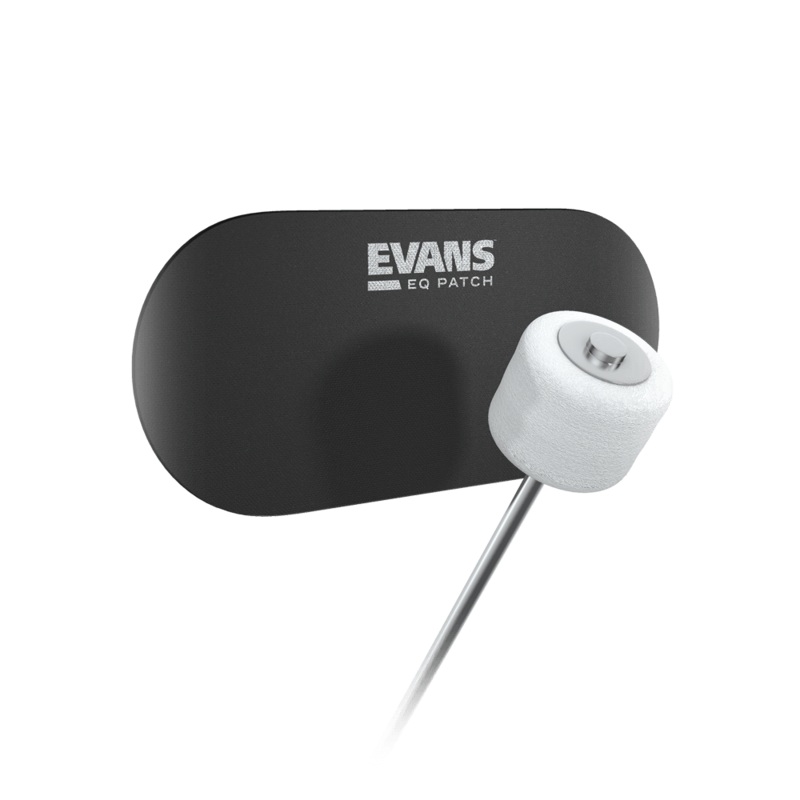 Evans EQ Black Nylon Double Pedal Bass Drum Patch
