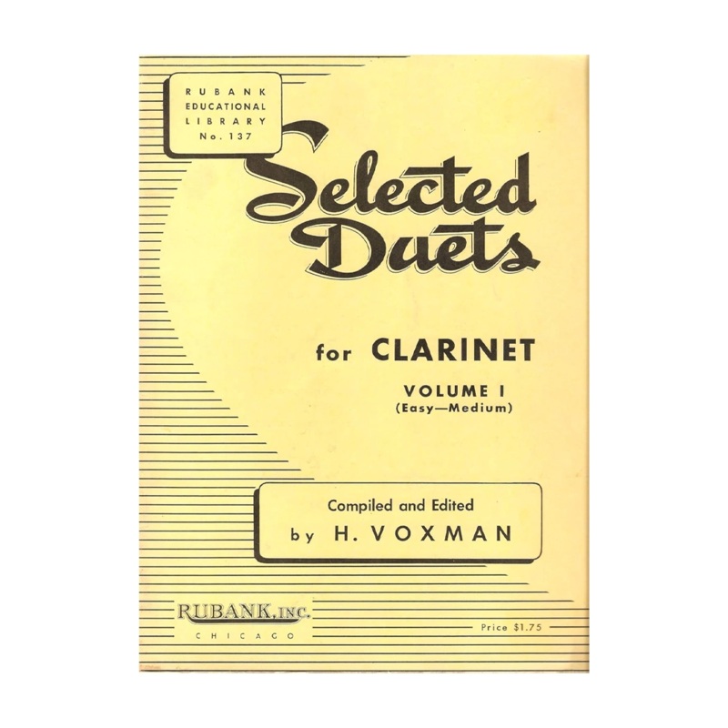 Selected Duets for Clarinet: Volume 1 – Easy to Medium