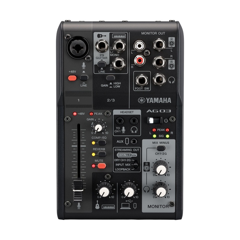 Yamaha Ag03 Mk2 3-Channel Mixer And Usb Audio Interface – Black