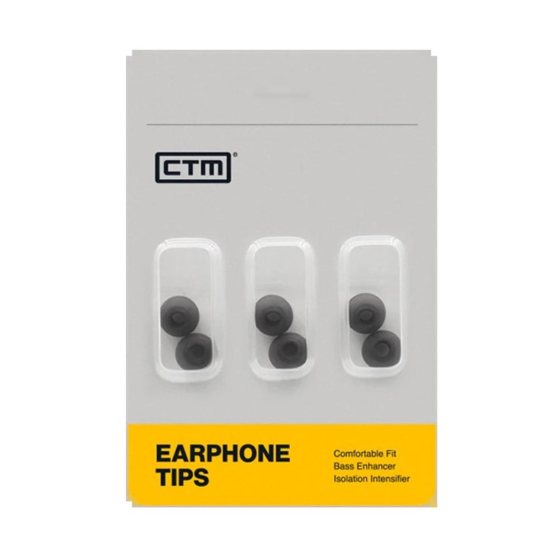 CTM Flexi Foam Tips – Medium – 3pack
