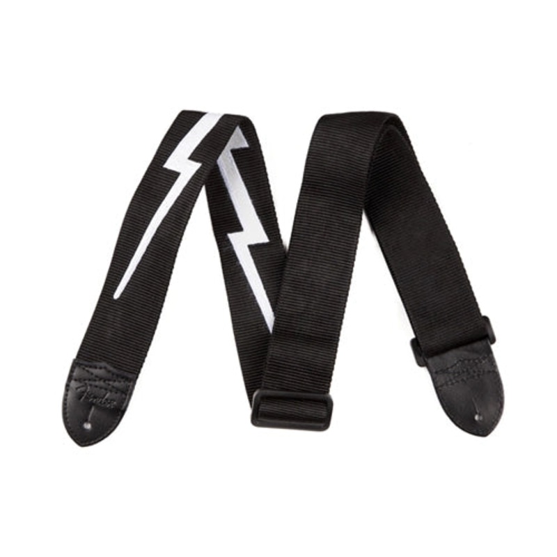 Fender 2.5 Poly Lightning Bolt Black & White