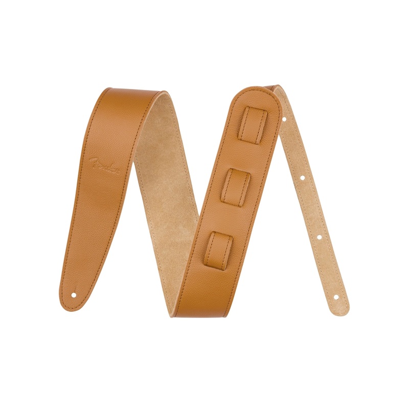 Fender 2.5 Wide Limited Edition Leather Guitar Strap Laurel Tan