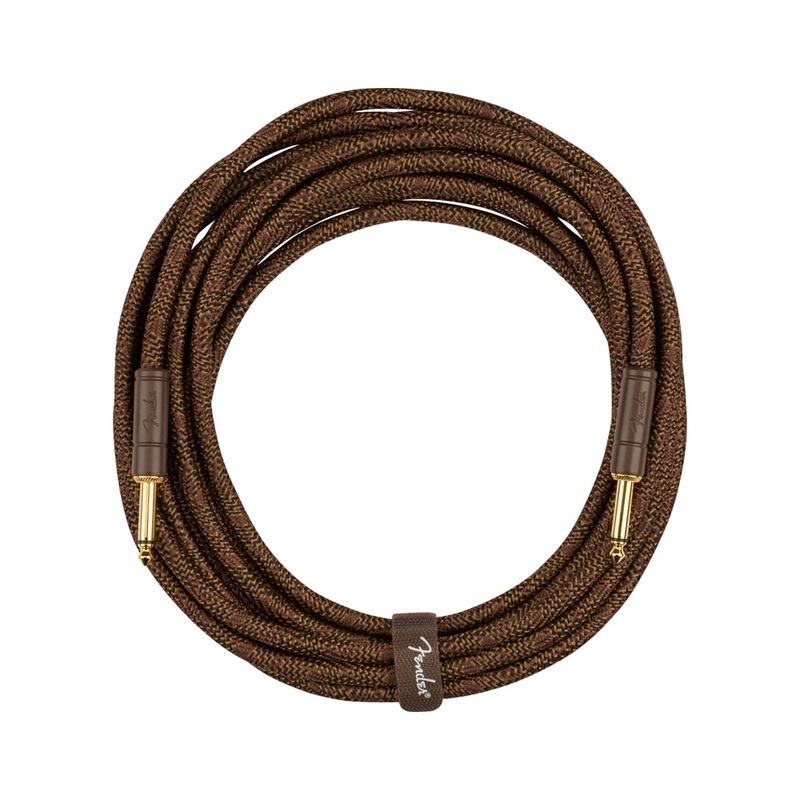 Fender Paramount Acoustic Instrument Cable – 18.6 foot, Brown