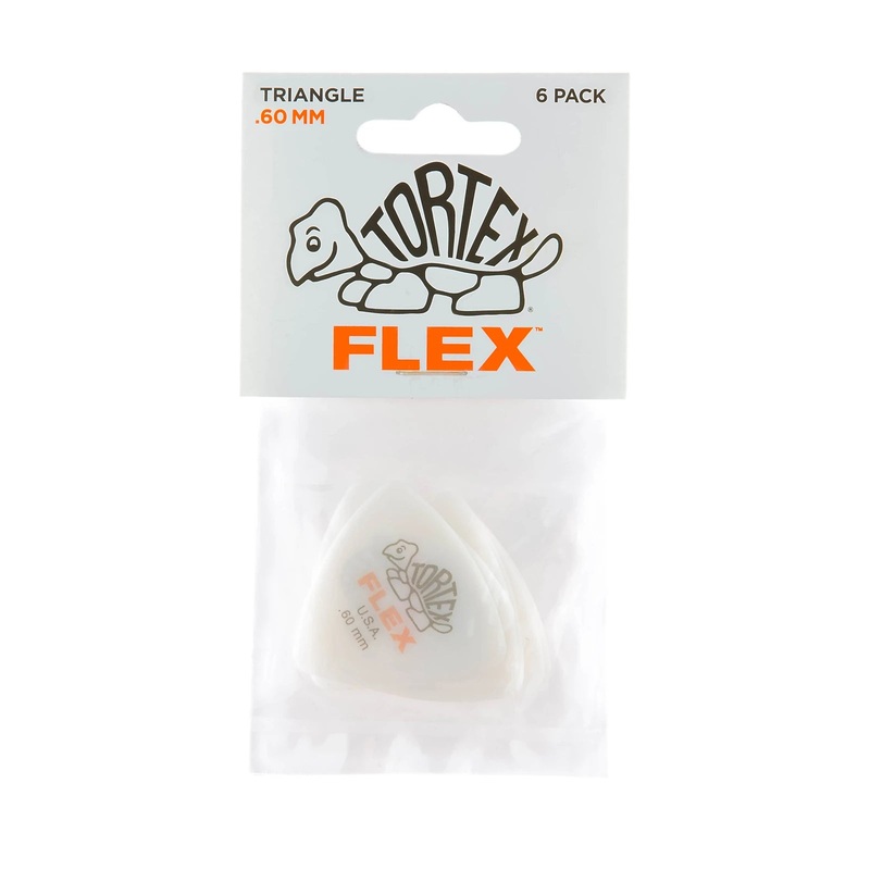 Jim dunlop Tortex Flex Triangule Guitar Picks .60mm – Pack of 6