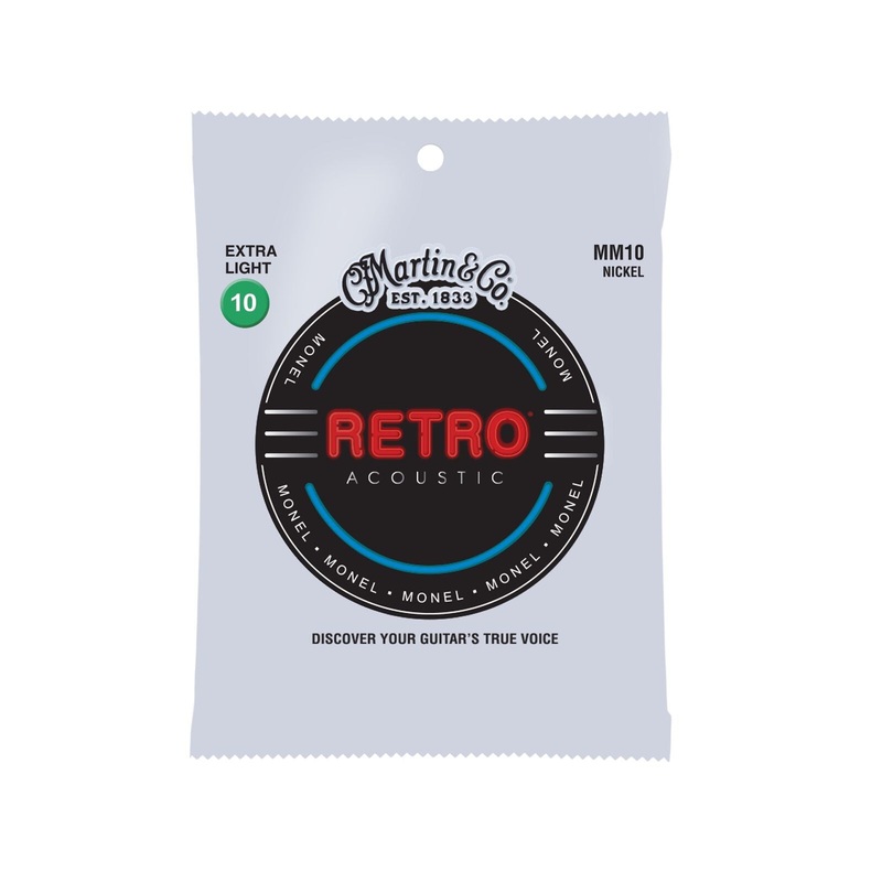 Martin MM10X Retro 10-47 Extra Light Gauge Nickel Alloy Acoustic Guitar Strings