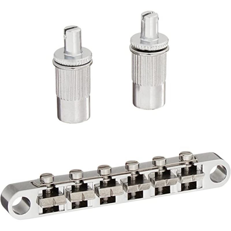 Retro Parts Gibson Bridge w/ Studs – Chrome
