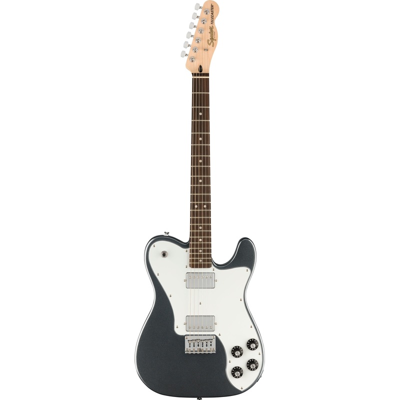 Squier Affinity Series Telecaster Deluxe Electric Guitar – Charcoal Frost Metallic