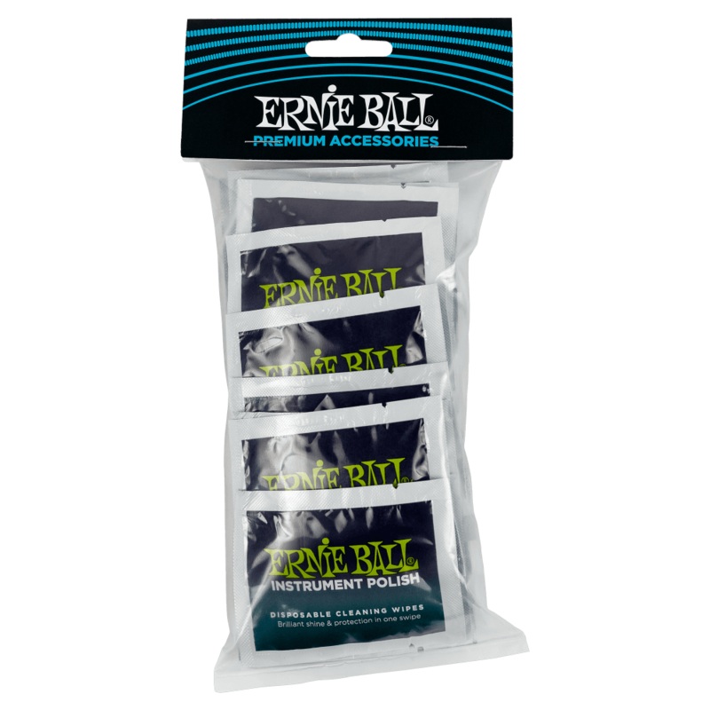 Ernie Ball Wonder Wipes Instrument Polish, 20-Pack