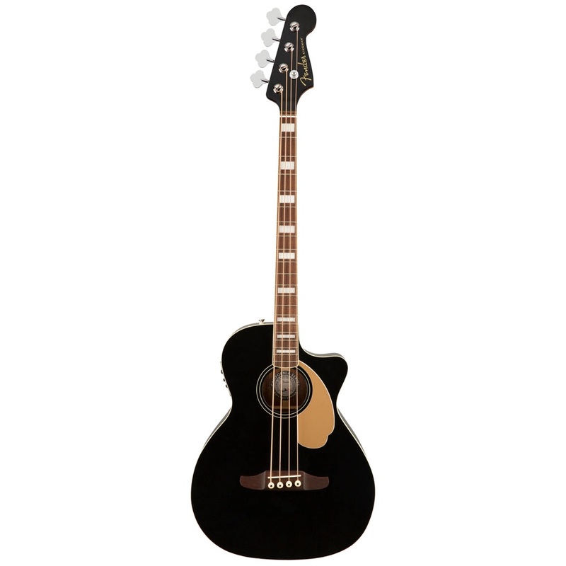Fender Kingman Bass V2 4-String Acoustic-Electric Bass – Black