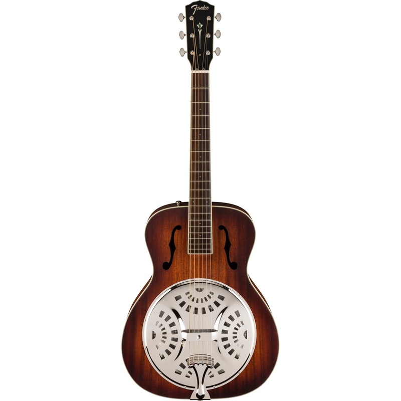 Fender PR-180E Resonator Guitar – Aged Cognac Burst