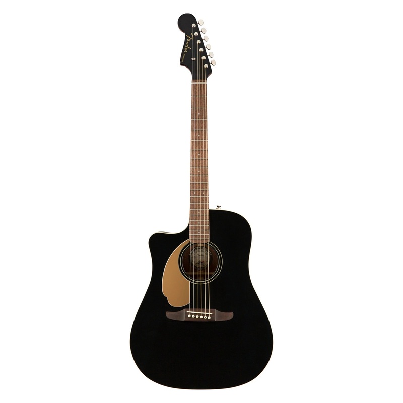 Fender Redondo Player Left-Handed Acoustic-Electric Guitar – Jetty Black