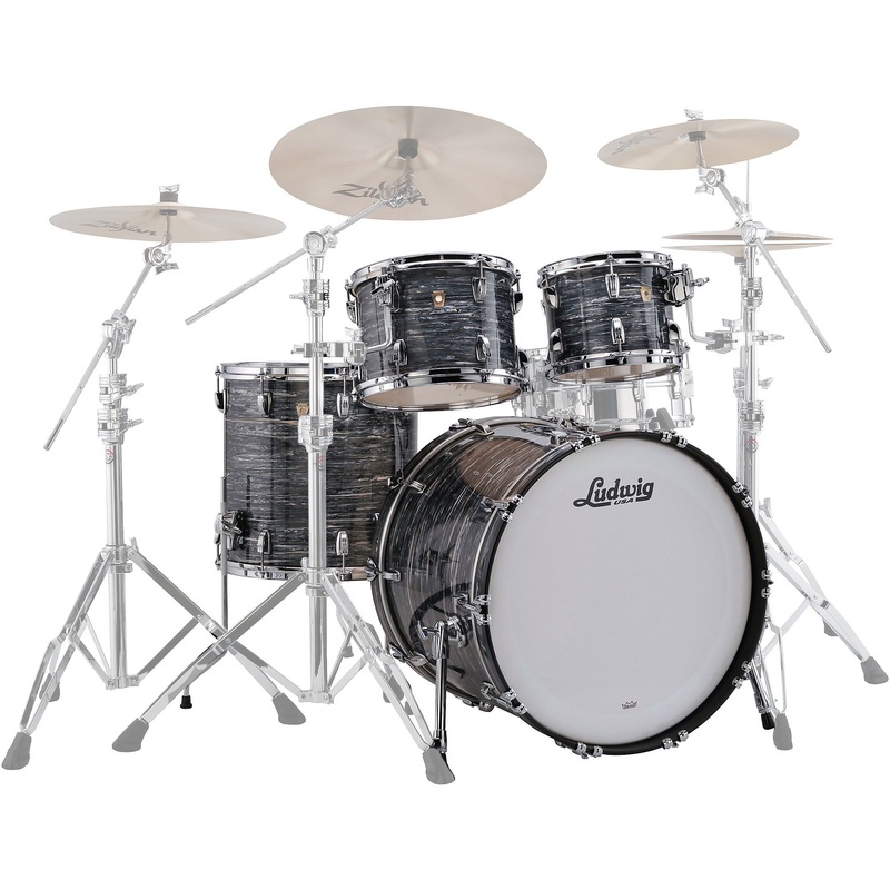 Ludwig Classic Maple 4-Pc Shell Pack – Vintage Black Oyster