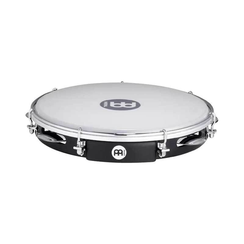 Meinl PA10ABS-BK 10 ABS Pandeiro, Mylar Head – Black