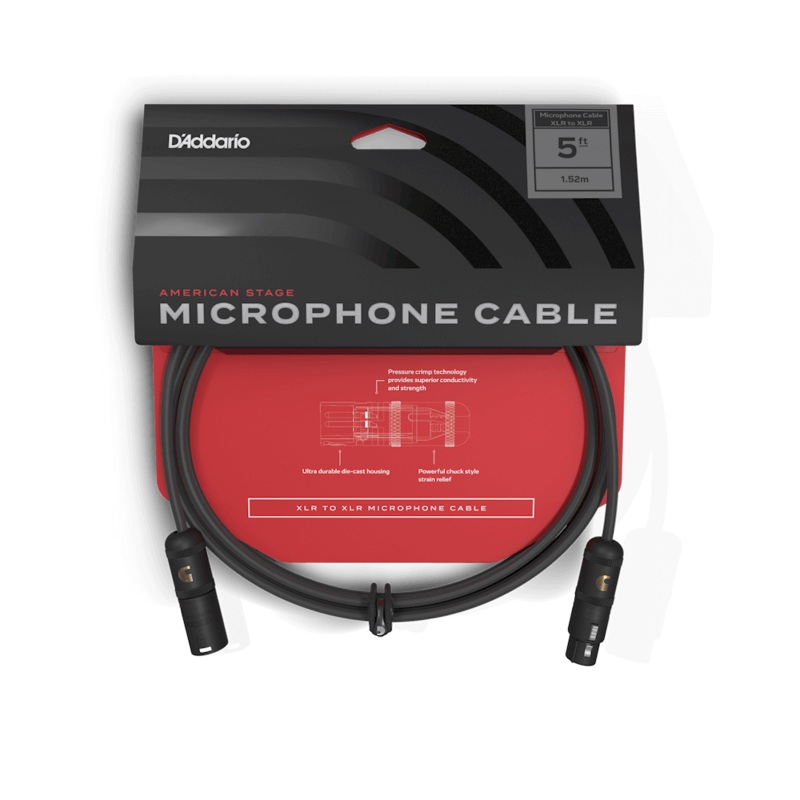 Planet Waves American Stage Microphone Cable 5′