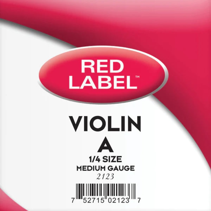 Super Sensitive Red Label Violin Single String A 1/4