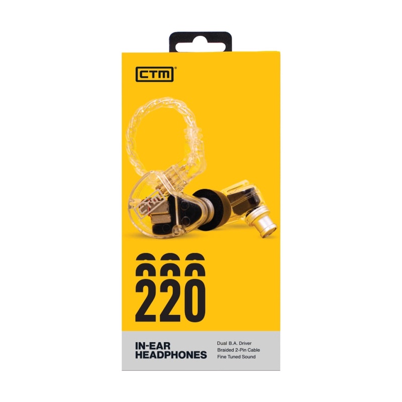 Ctm CE220 Dual-Driver In-Ear Monitor – Clear