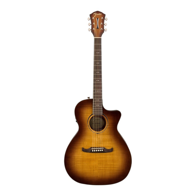 Fender Alternative FA-345CE Auditorium Acoustic Electric Guitar – 3-Tone Tea Burst