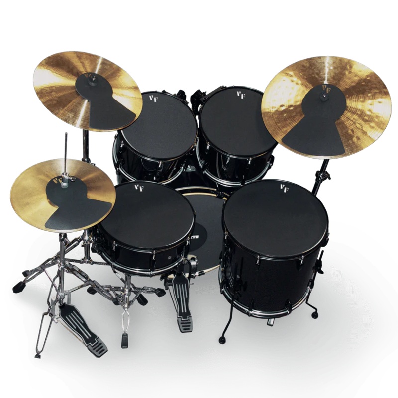 Vic Firth Drum Set Mutes – 12 , 13, 14 , 16 , 22 , Hi-Hat & Cymbals