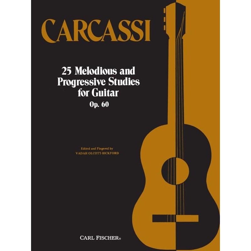 Carcassi 25 Melodious and Progressive Studies For Guitar Op.60
