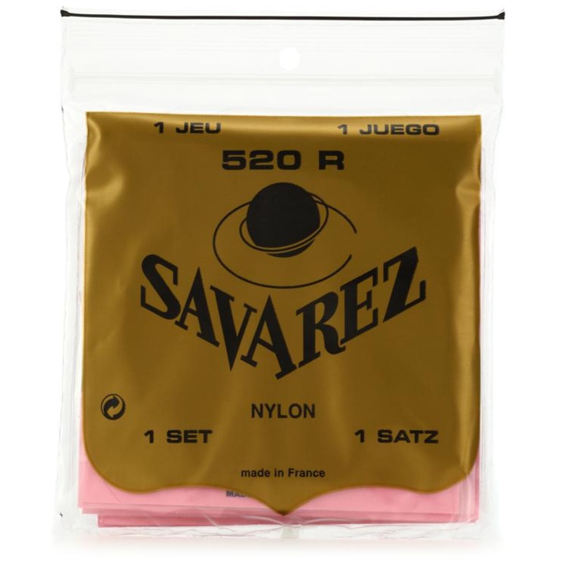Savarez S.A. 520R Rectified Nylon Classical Guitar Strings – High Tension