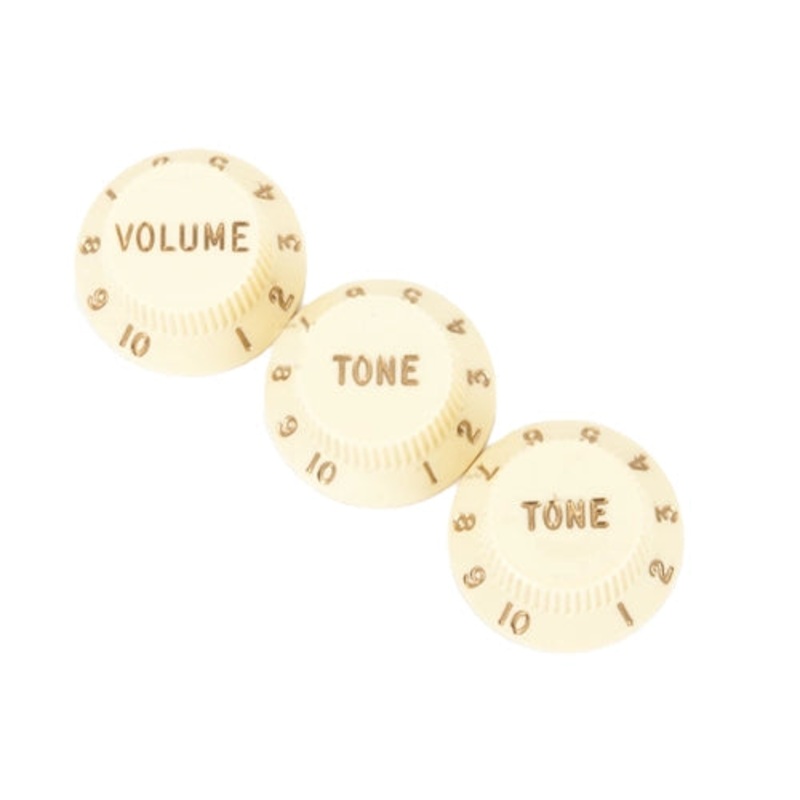 Fender Stratocaster Replacement Knobs For A Fender Stratocaster – Aged White