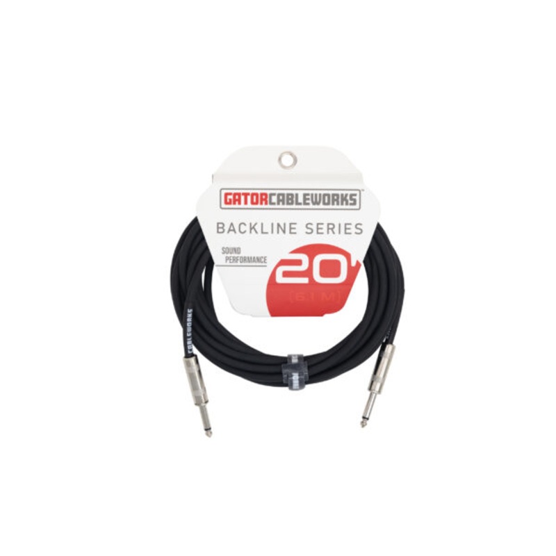 Gator Cableworks Backline Series Instrument Cable – 20 FT.