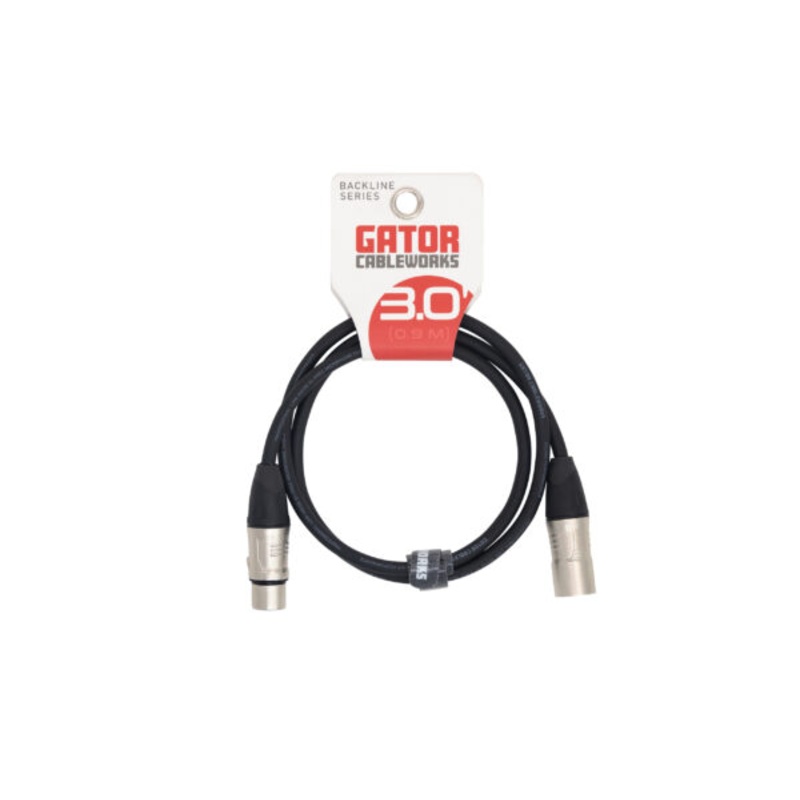 Gator Cableworks Backline Series Microphone Cable – 03′