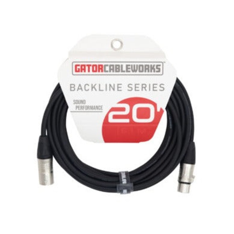 Gator Cableworks Backline Series Microphone Cable – 20′