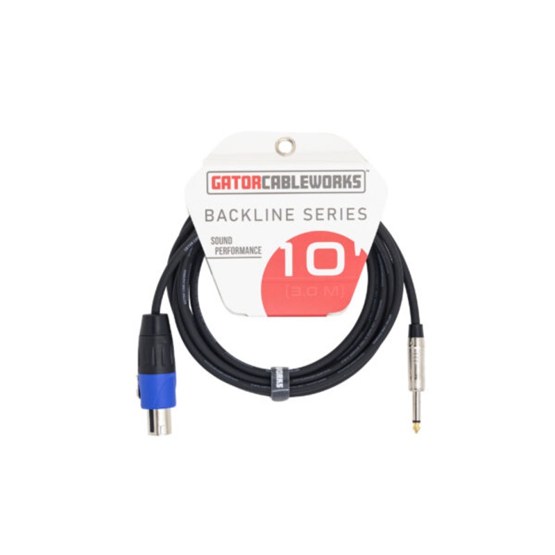 Gator Cableworks Backline Series Speaker Cable – TS-Twist Lock – 10′