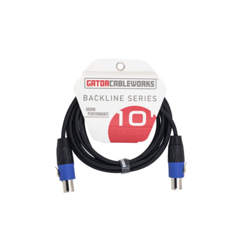 Gator Cableworks Backline Series Speaker Cable Twist Lock – 10′