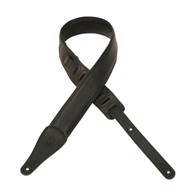 Levy’s M17CG Garment Leather Guitar Strap – Black