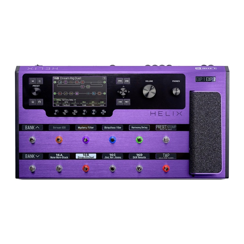 Line 6 Helix Guitar Multi-Effects Floor Processor Pedal – Limited Edition Purple