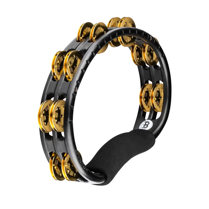 Meinl Hand Tambourine Black – Brass Jingles
