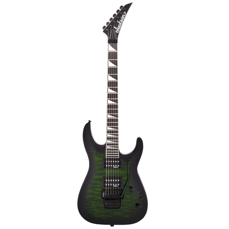 Jackson JS32Q DKA Js Series Dinky  Electric Guitar  – Transparent Green Burst