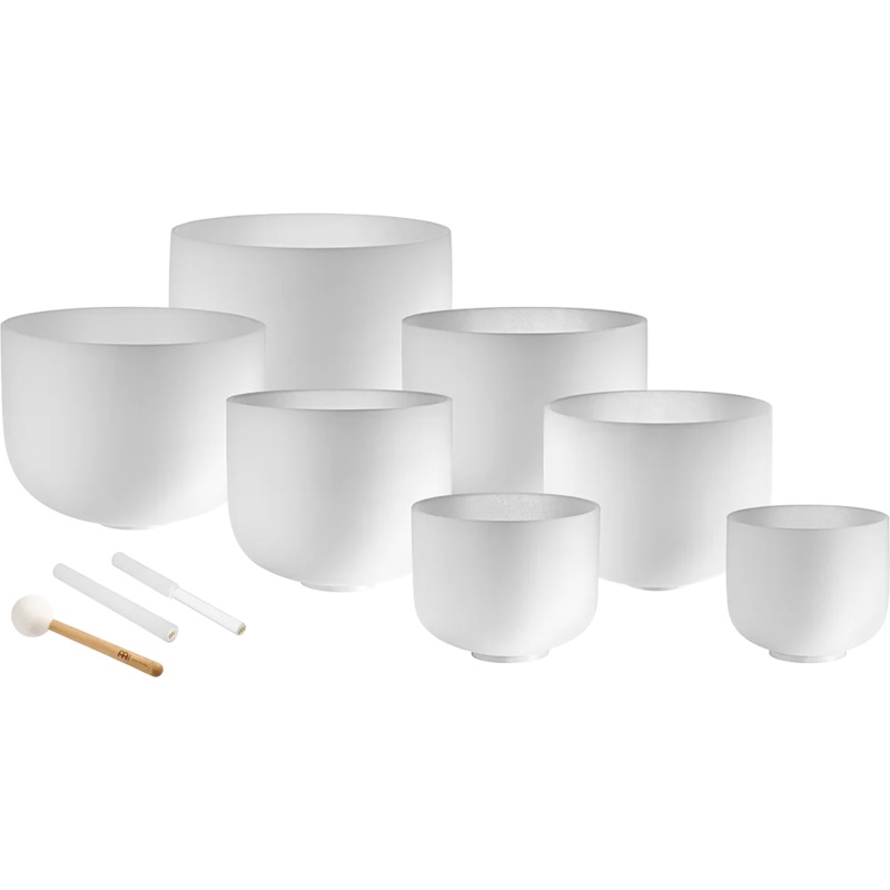 Meinl Sonic Energy 7-Piece Crystal Singing Bowl Chakra Set – A432hz