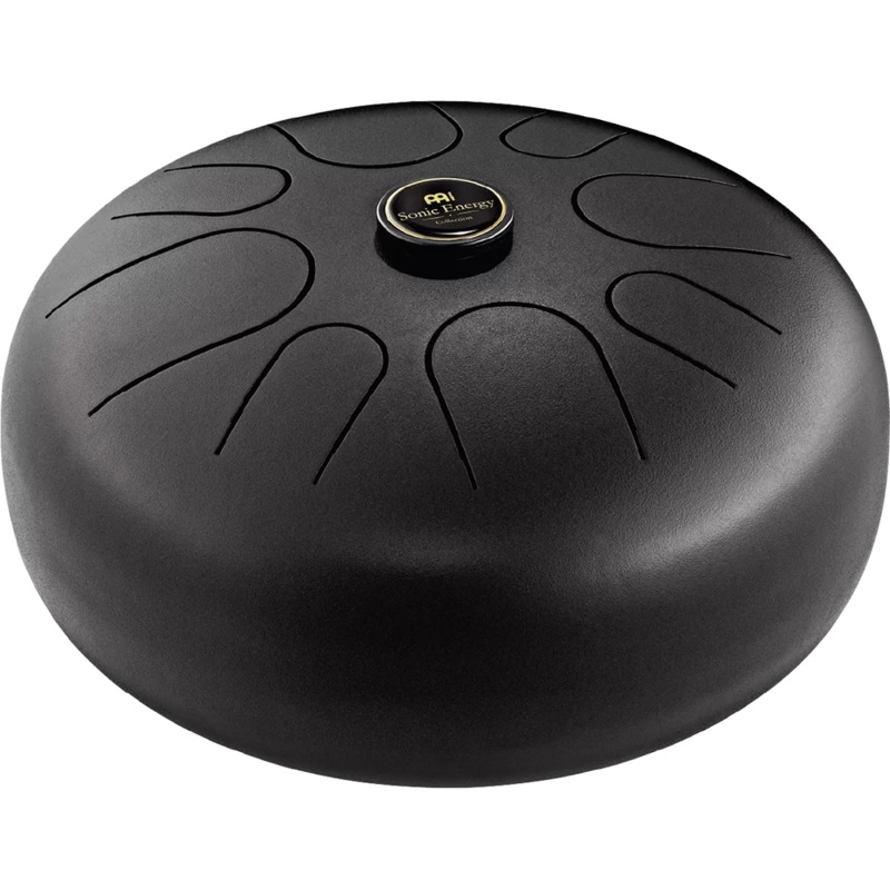 Meinl Sonic Energy Std3bk Steel Tongue Drum – G Major Tuning & Rubber Mallet Pair – Black